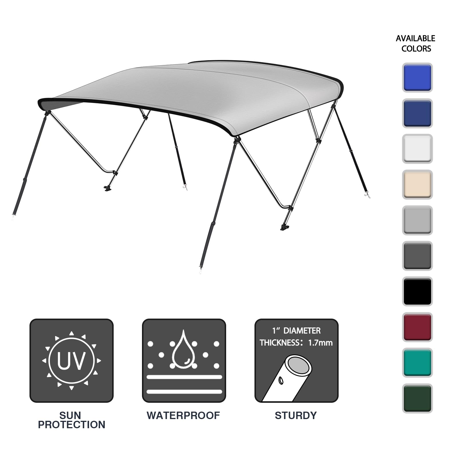 MSC 600D Bimini Top Storage Boot (Navy, 79-84