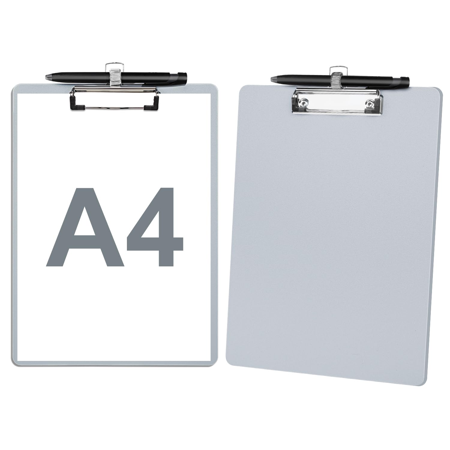 DoocliB 2 Stück Klemmbrett A4 mit Stifthalter, Clipboard Kun