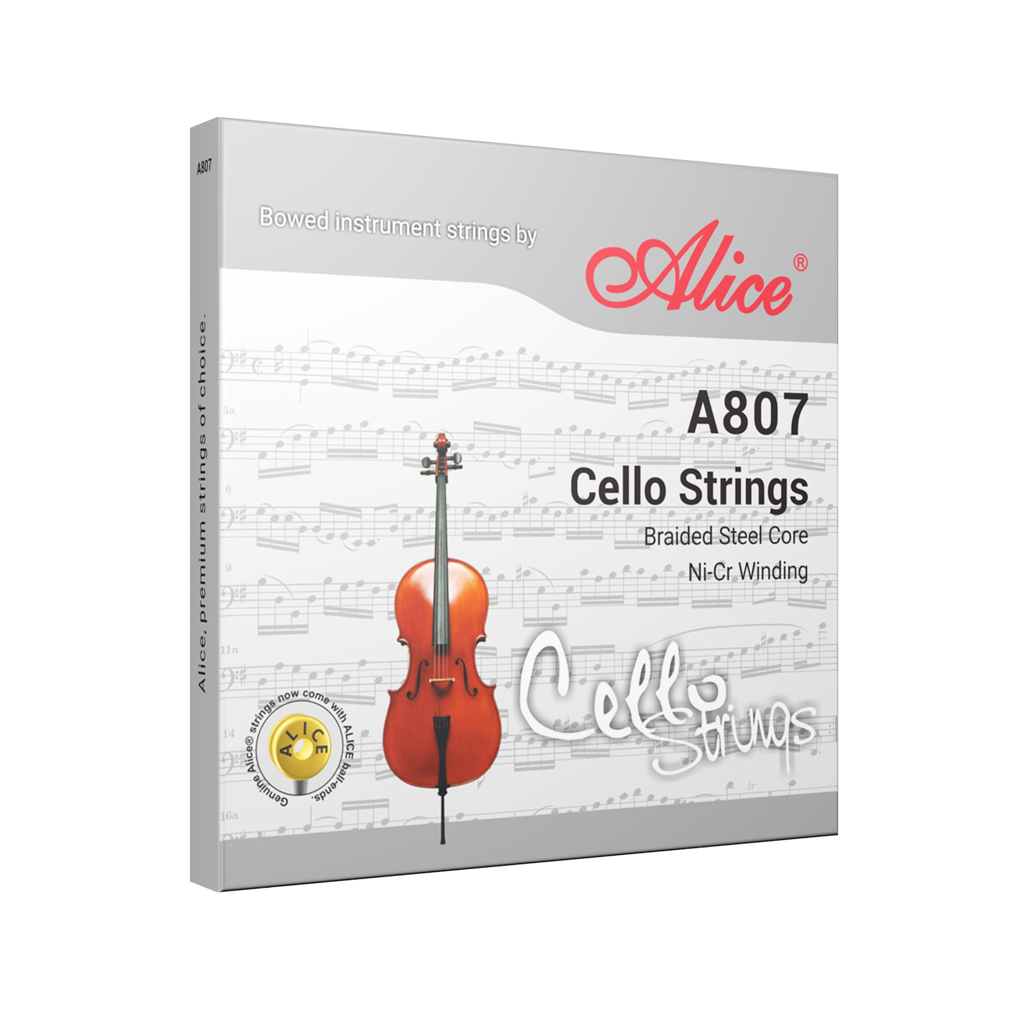 Amazon.com: Alice 4/4 Cello Strings Set, Ideal for Concert