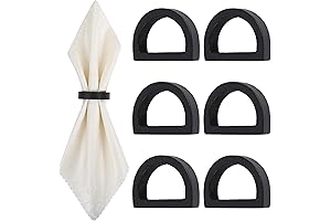 Elegant Black Napkin Rings: A Touch of Sophistication to Your Dining