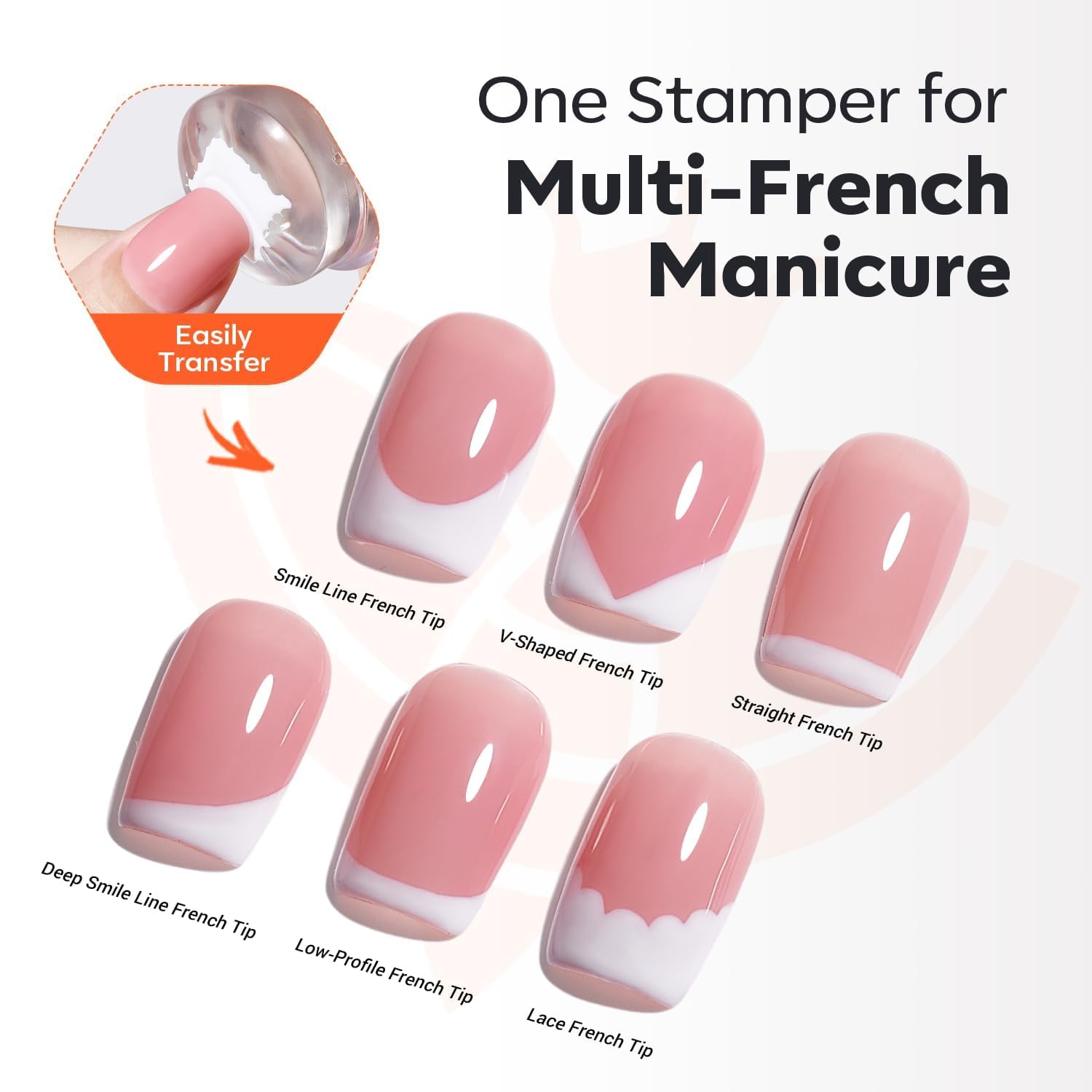 modelones French Tip Gel Nail Polish Set 2 Pcs 15ml Milk White and Nude Pink French Manicure Kit Jelly Nude Soak Off UV Natural Base Color Gel Polish Nail Art Home DIY Gift for Women: 2pcs Clear Gold 3D Ge 0.25 Fl Oz (Pack of 2)