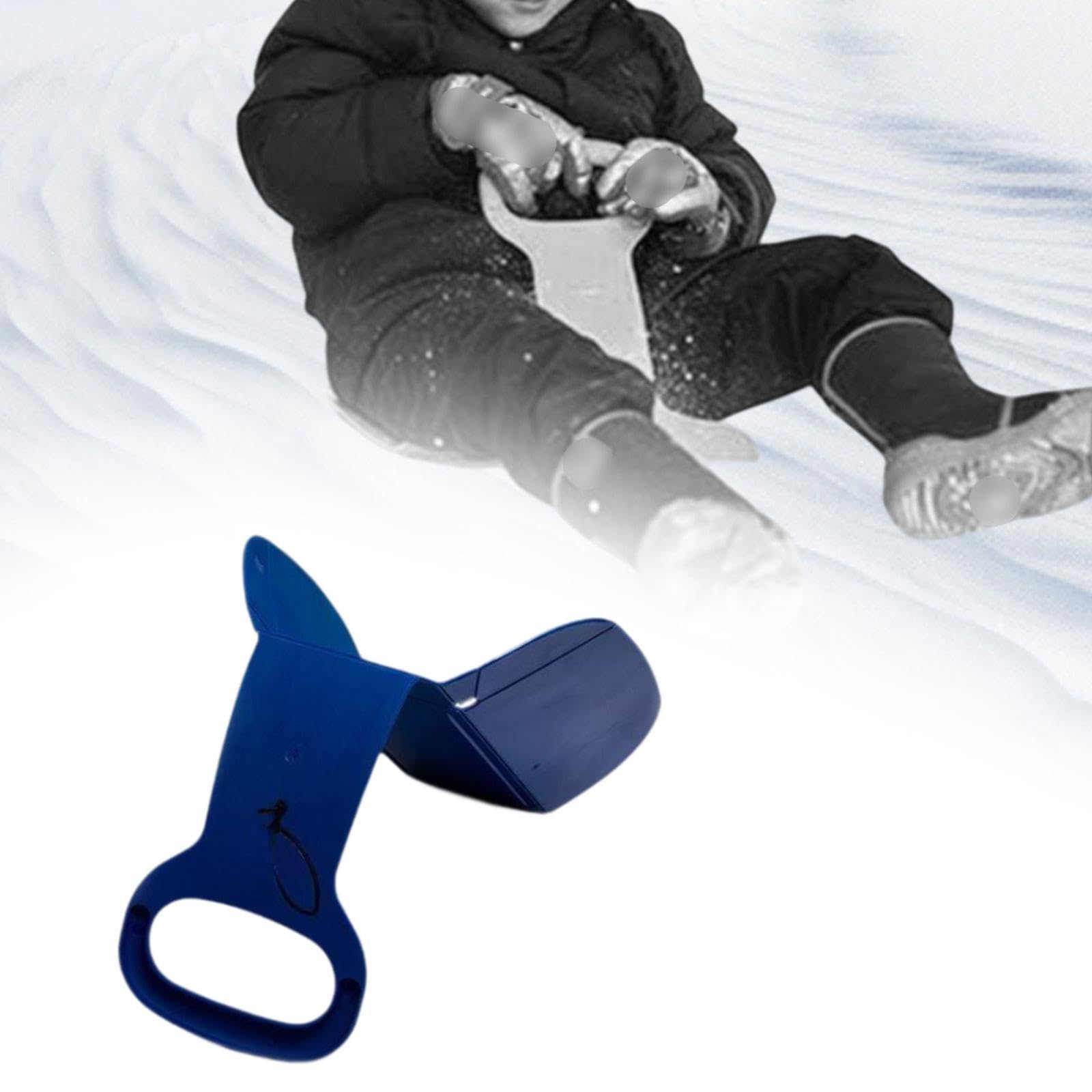 Luge Neige Compacte Mini Luge Pliable Planche Glisse Ski Robuste Matériel PP Légère Surface Lisse Convient pour Enfants Adultes Activités Hivernales F