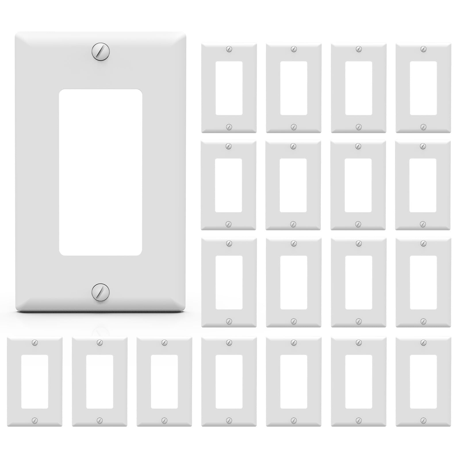 Decorative Wall Plates - Glossy White -30
