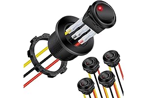 DaierTek Round Rocker Switch 12V 20A: Ultimate Control for Your Electrical Projects