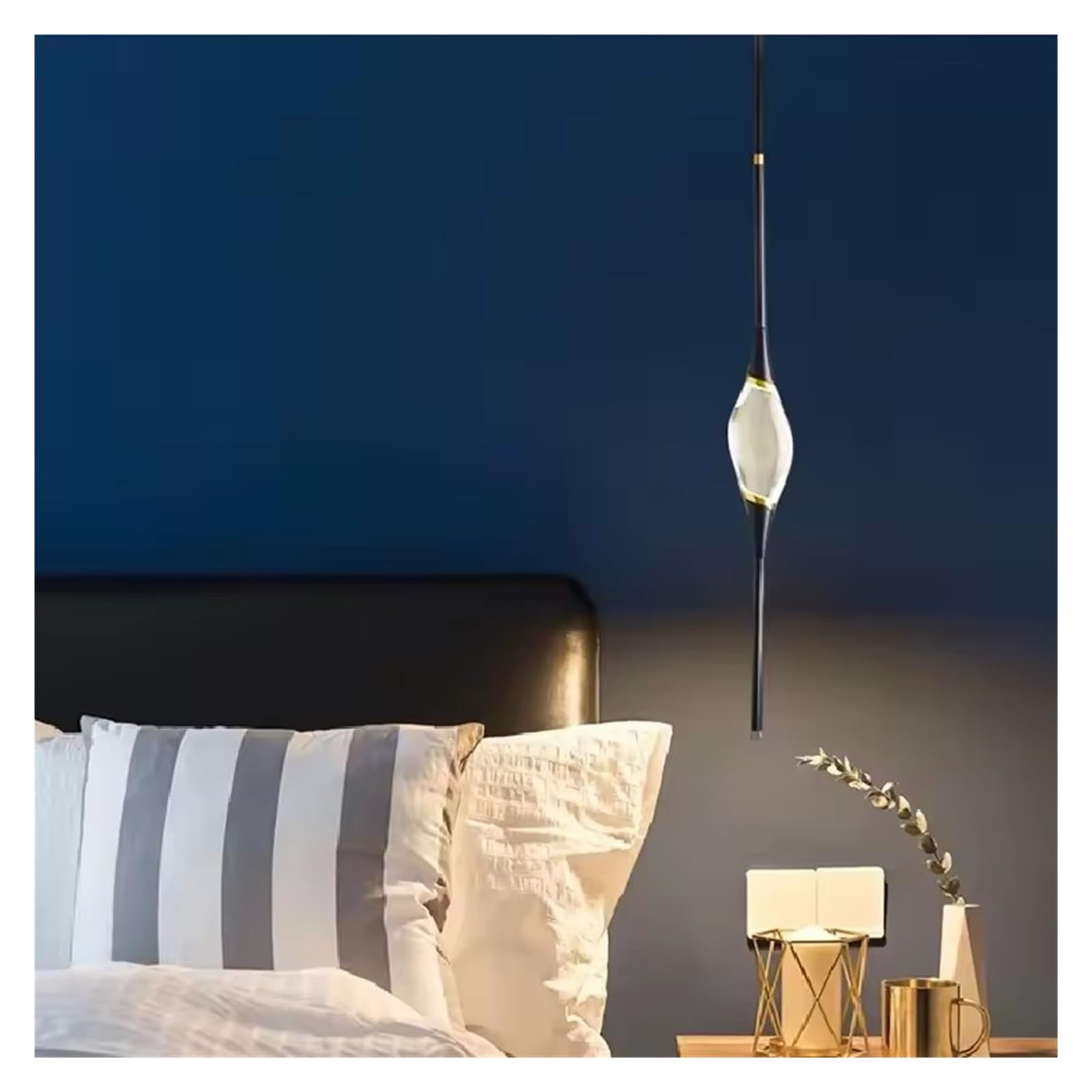 NHPJFDC Modern Living Room Nordic Light Luxury Crystal Restaurant Bedside Decoration All Copper Chandelier,Elegance Look