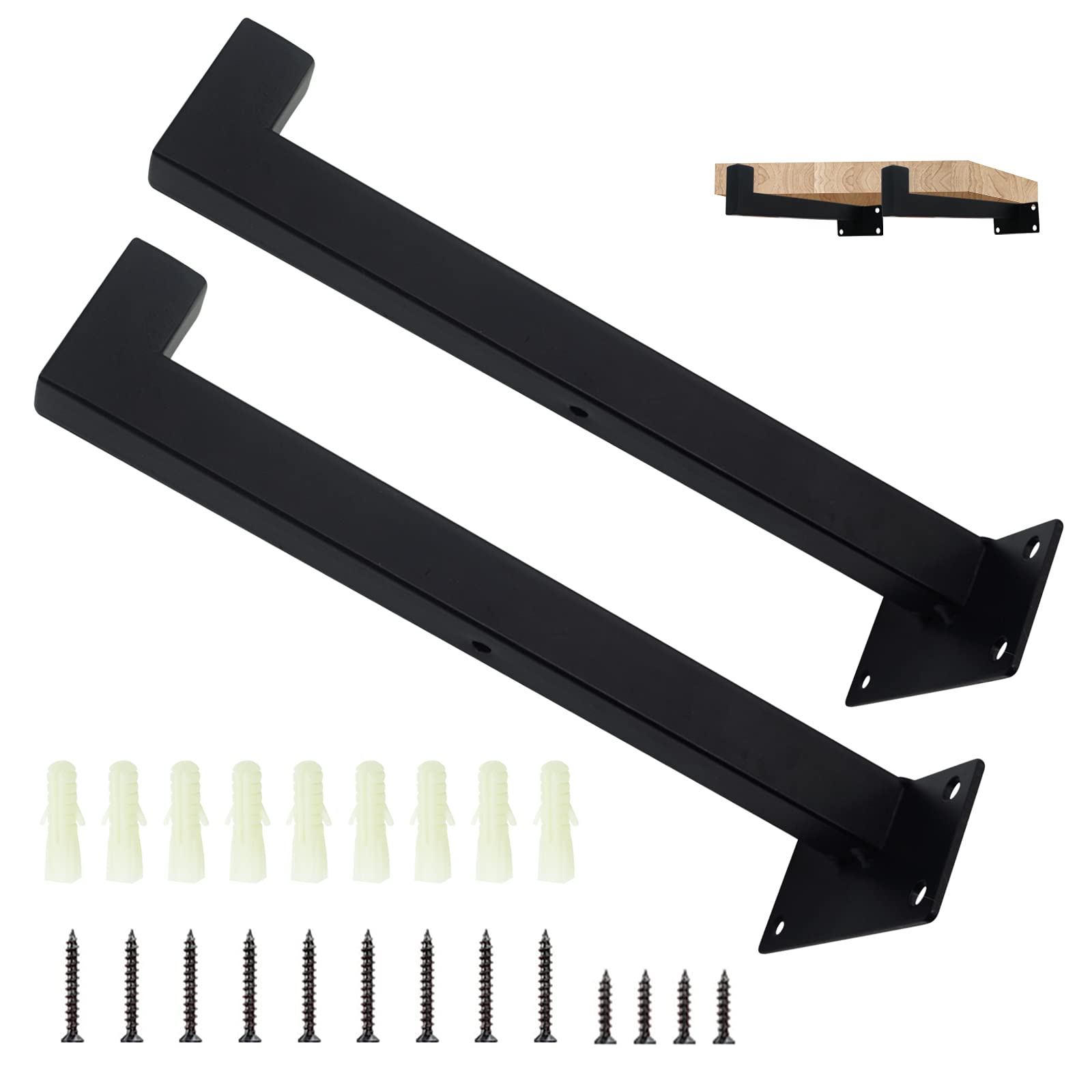 Buy Shelf Brackets, 10 Inch Thick Heavy Duty Floating Shelf Bracket for