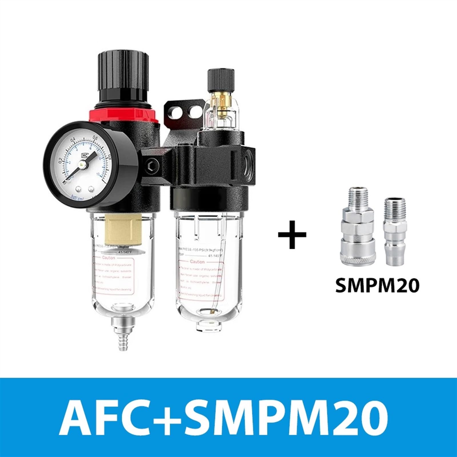 Compresor de procesador de aire AFC2000 1/4, filtro de aire, aceite y agua, regulador de presión, filtro de trampa Vavle AFC-2000(AFC-SMPM20)