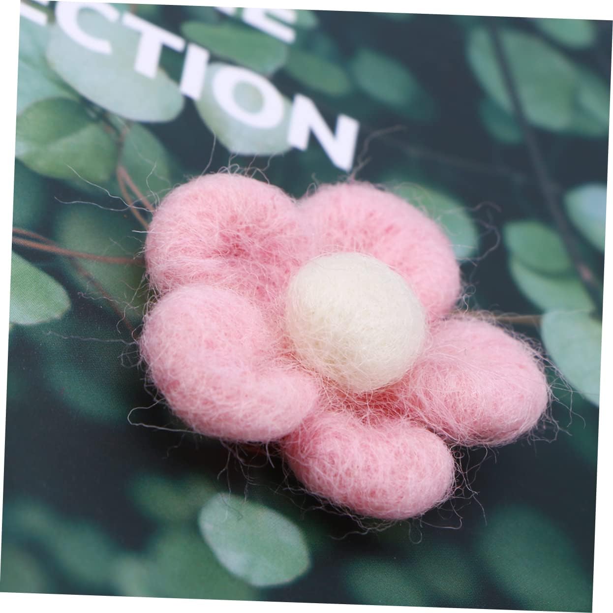 Colorful Wool Felt for Hairpins and Crafting Five-Petal Flower Material for Boys and Girls Christmas Decorations and Accessories