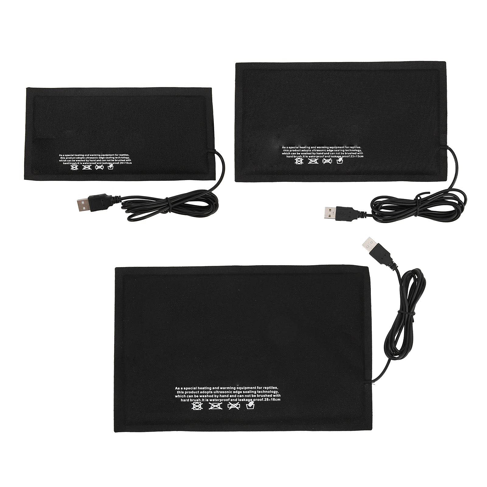 Reptile Heating Pad, Electric Indoor Under Tank Terrarium Heating Mat Waterproof USB Heat Pad Constant Temperature Without Switch Adjustable Temperature Heating Mat for Reptiles(28 * 18cm)