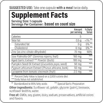 Kyolic Specialty Series Prosta-Logic, Healthy Prostrate*, 60 Capsules