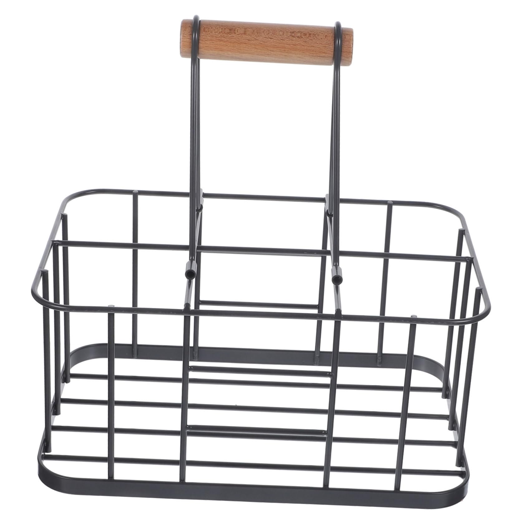 Garneck 1pc Art Beer Carrier Handle Sturdy Beer Storage Rack for Easy Transfer Multi-Bottle Organizer for Home Parties Gatherings Stylish Wire Basket for Beverages