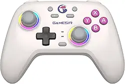 GameSir Nova Wireless Switch Pro Controller para Switch/Lite/OLED, controladores de Switch com JoySticks de efeito Hall, LED RGB, recarregável de 1200mAh, turbo, programável, controle de movimento