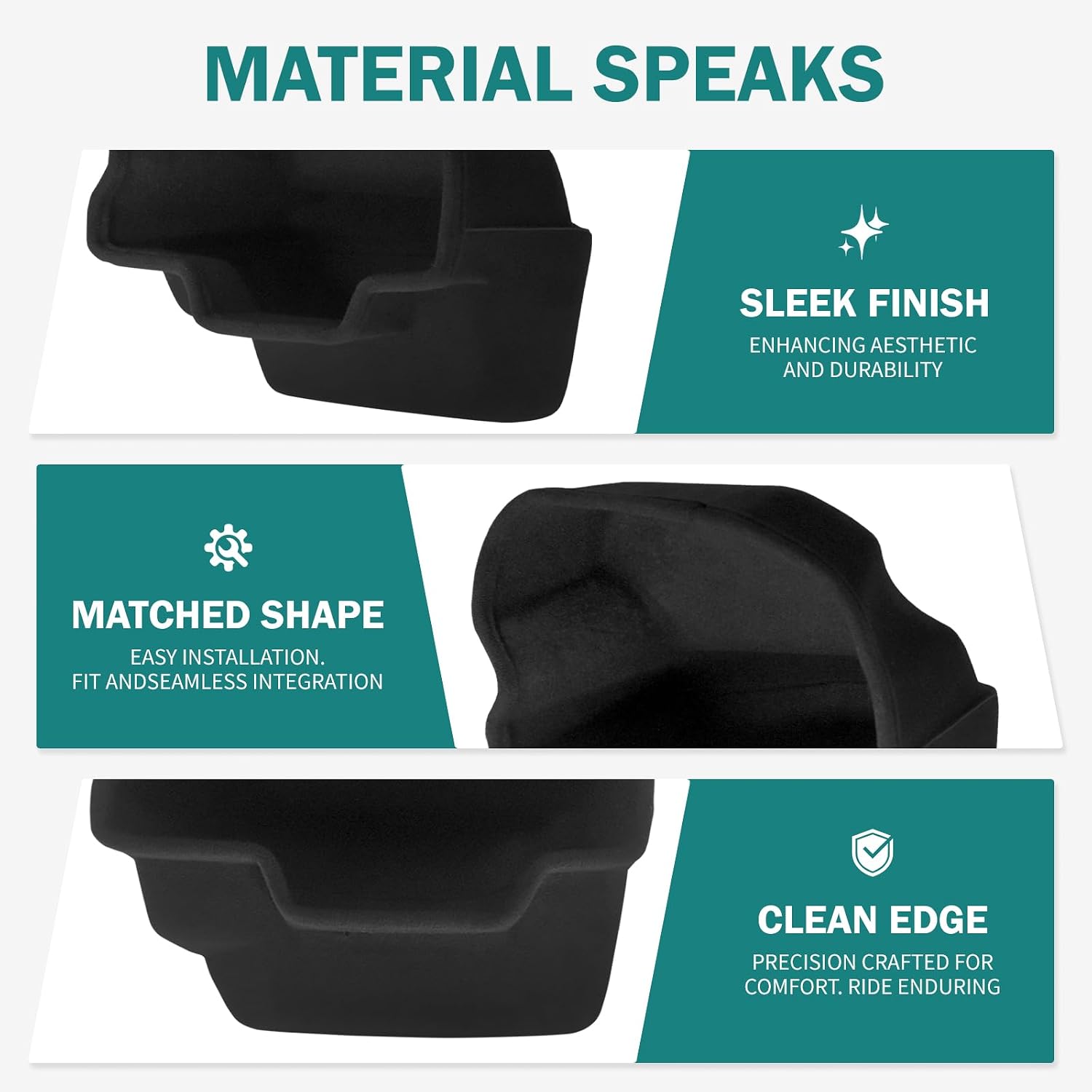 Motorcycle Lower Vented Leg Fairing Fitted Glove Box Liner Kit Fit For Harley Touring Electra Glide Road King Road Glide FLHX FLHR FLTR FLHT Street Glide Black (For 2014-up)