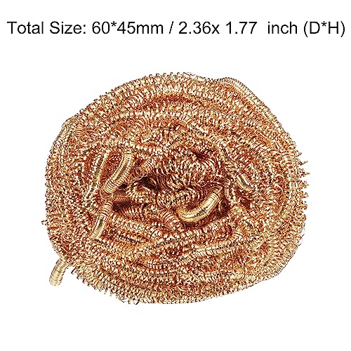 Image of MECCANIXITY Solder Tip Iron Cleaner 15g Solder Tip Cleaning Brass Soft Coiled Tip Cleaner Kit Gold 5 Pack
