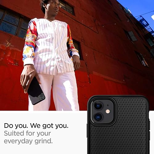 Vista 226 de Spigen Liquid Air - Funda diseñada para iPhone 13 Pro Max (2021), color negro mate