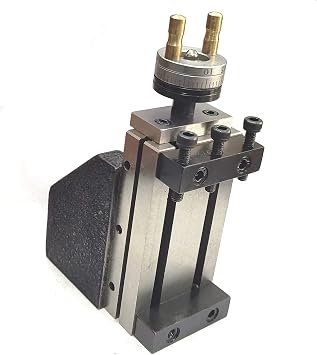 PRESIZE Mini Vertical Milling Slide Mounted on Z Type Caste Iron Angle Plate -Direct Fit for Mini Lathes