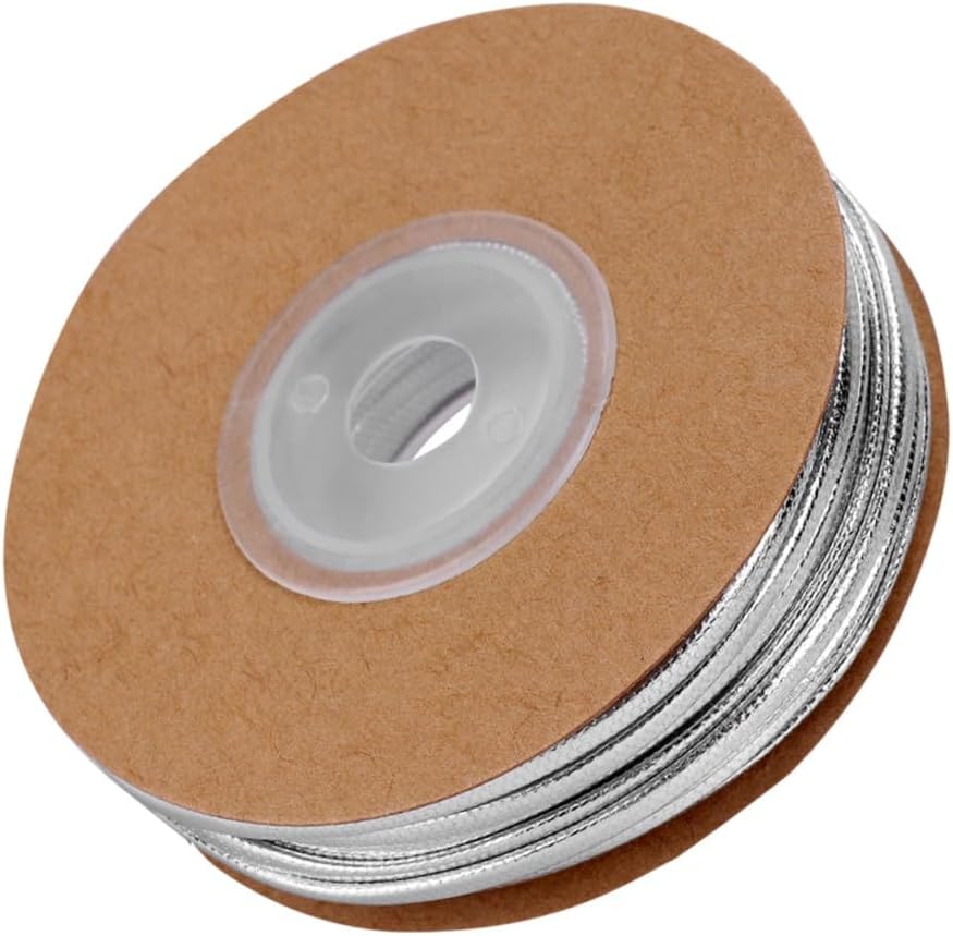 KALLORY 3pcs DIY Leather Cord Stretchy Thread for Jewelry Making Braiding String Faux Leather Cord
