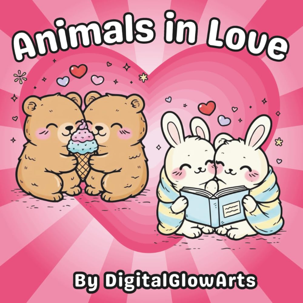 Animals in Love: A Bold and Easy Coloring Book Featuring Sweet Animal Couples