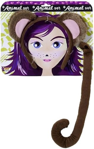 Forum Novelties Juego de accesorios Playful Animals para disfraz de mono para mujer