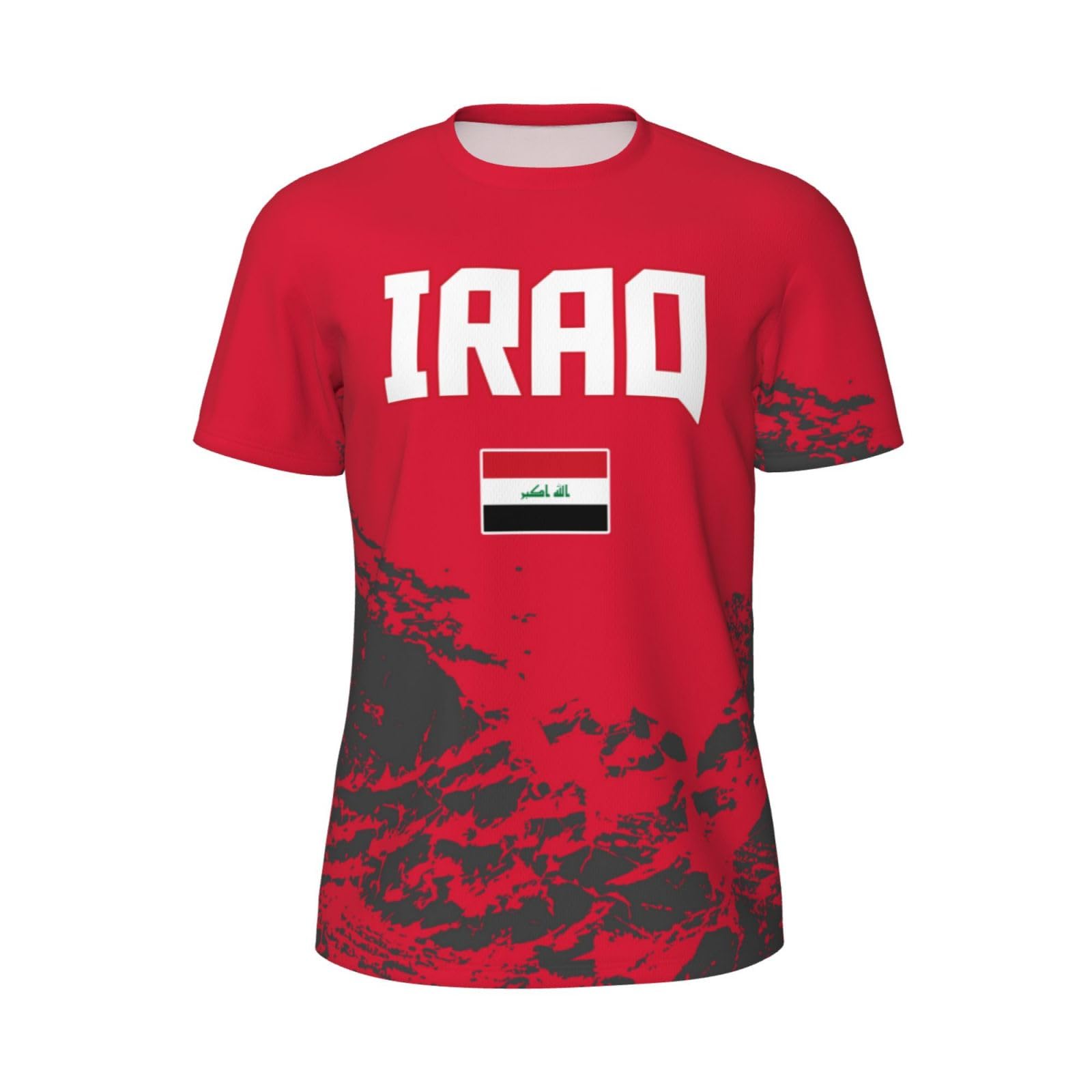 DABOYOZHZH Iraq Flag Cool Iraqans (17) Sports Jersey Mesh T-Shirt 3D Print for Running Cycling Soccer Tennis Fitness Climbing Shirts