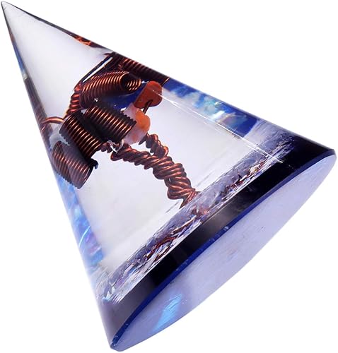 Miniatura 3 de Rockcloud Pirámide de orgón de cristal curativo, con árbol de la vida de alambre de cobre, generador de energía de cristales para meditación,