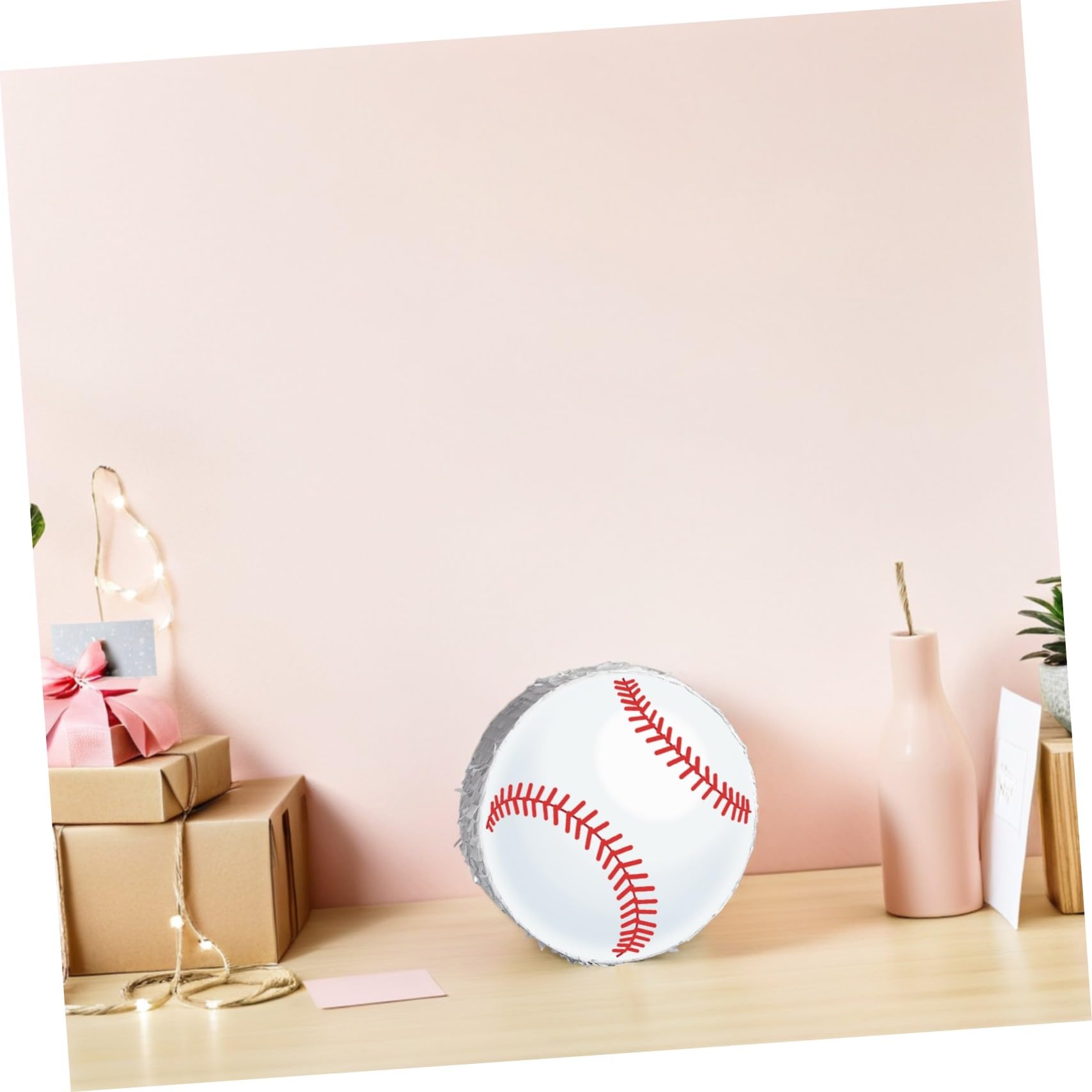 ibasenice Pinata de Béisbol Colgante para Decoración Divertida para Fiesta Infantil Temática Deportiva Suministros para Cumpleaños Niñas