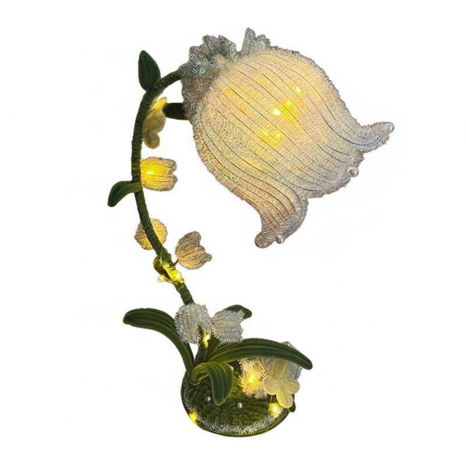 DIY Lily of the Valley Lamp Kit Pipe Cleaner Floral Luminaire Light Handmade Luminous Blossom Lantern for Crafters, Girls, New Year, Desk Decor|Home & Garden| Home D?©cor| Floral D?©cor-image-46