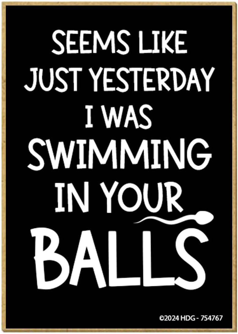 Honey Dew GiftsSeems Like Just Yesterday I was Swimming, Funny Magnets, Fridge Magnet, Funny Sayings Magnets, Locker Decorations, Gag Gifts for Adults, Small Magnets, 2.5 inch by 3.5 Inch, 754767