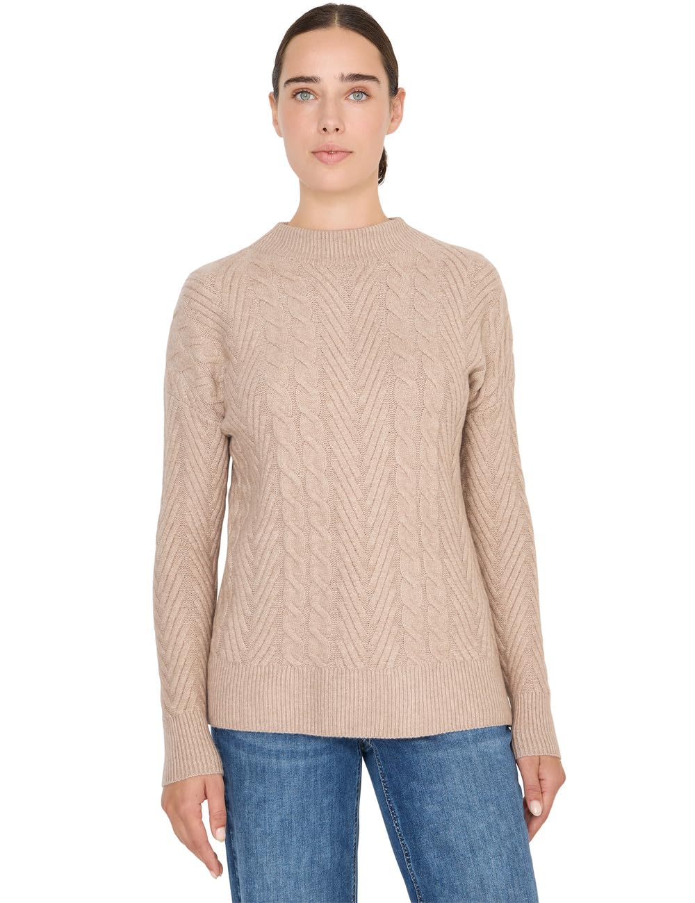 Cecil Damen Pullover mit Zopfmuster