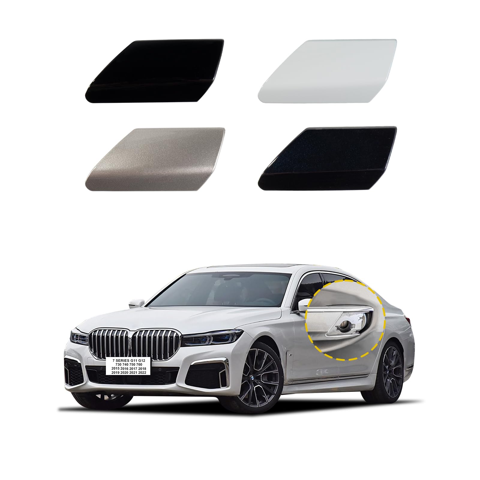 Amazon.com: Goholy Door Handle Cover Cap Compatible with BMW 7