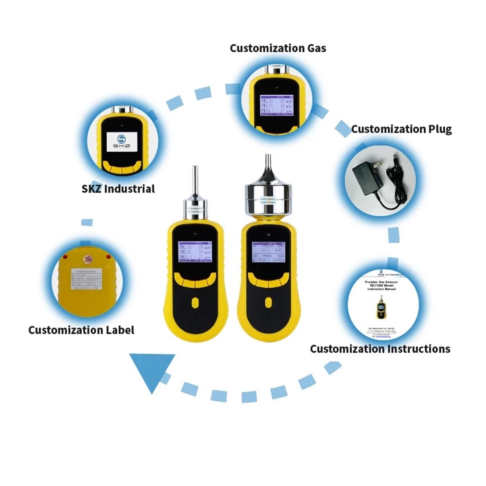 0-1000PPM Ammonia Gas detector alarm NH3 Portable Gas Measurement