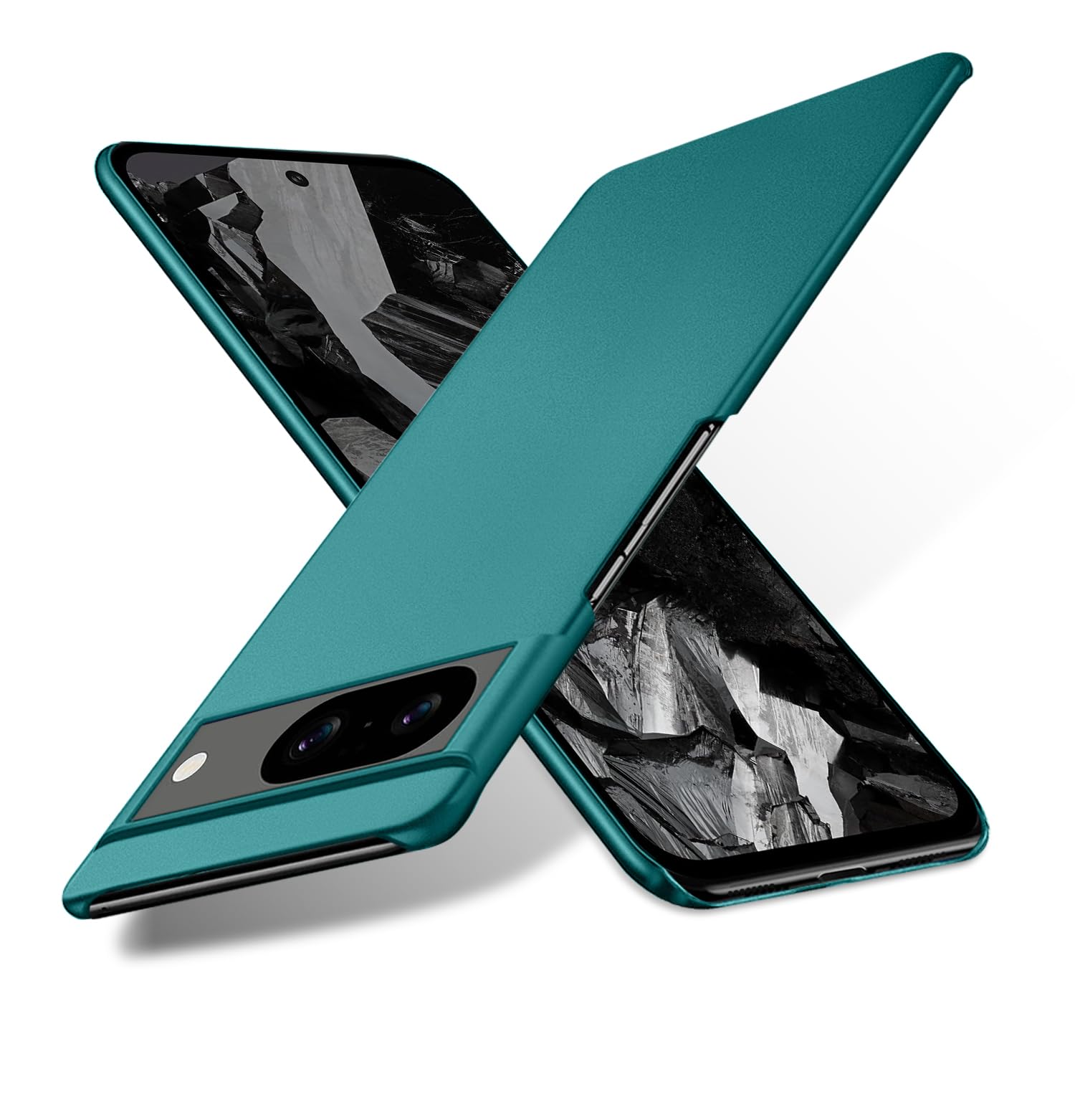 Bastmei for Google Pixel 8a Case,Extremely Light Ultra-Light Super Slim Camera Protection Hard PC Cover Case for Google Pixel 8a 5G (Gravel Green)