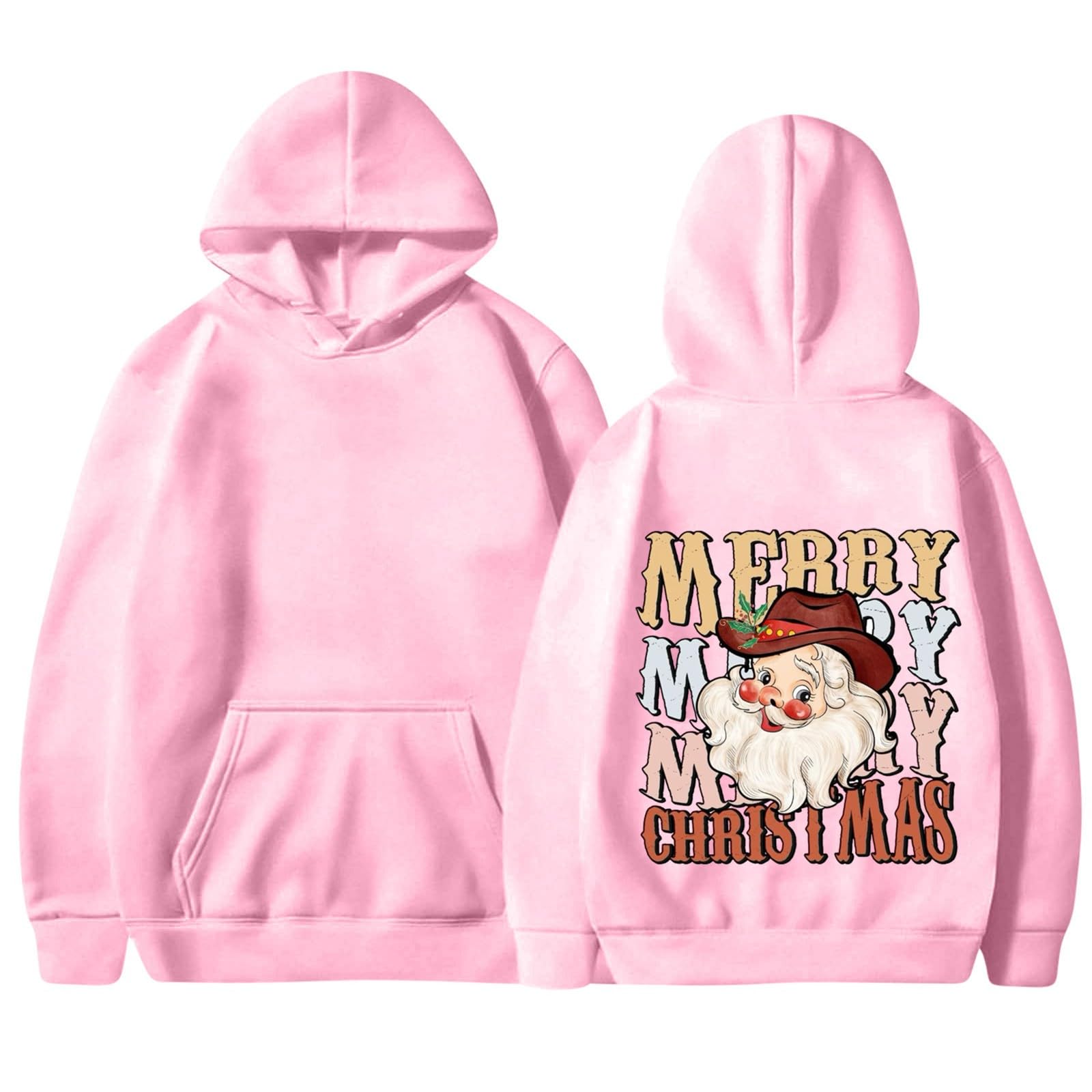 AopirtaWomen's Winter Christmas Fashion Front And Back Christmas Print Hoodie And Fleece Hoodie,amazon essentials womens sweatshirt