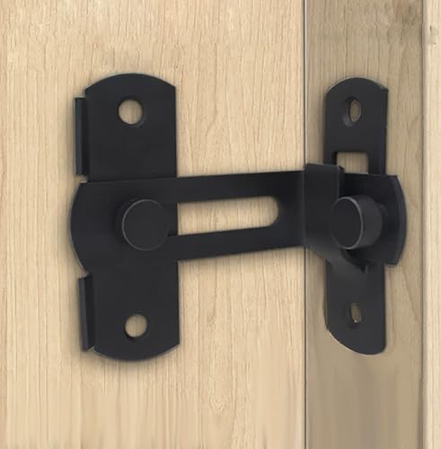 Miniatura 3 de Pestillo deslizante para puerta abatible, pestillo de acero inoxidable de 90 grados, cerradura de puerta de seguridad, puerta curva en ángulo recto,