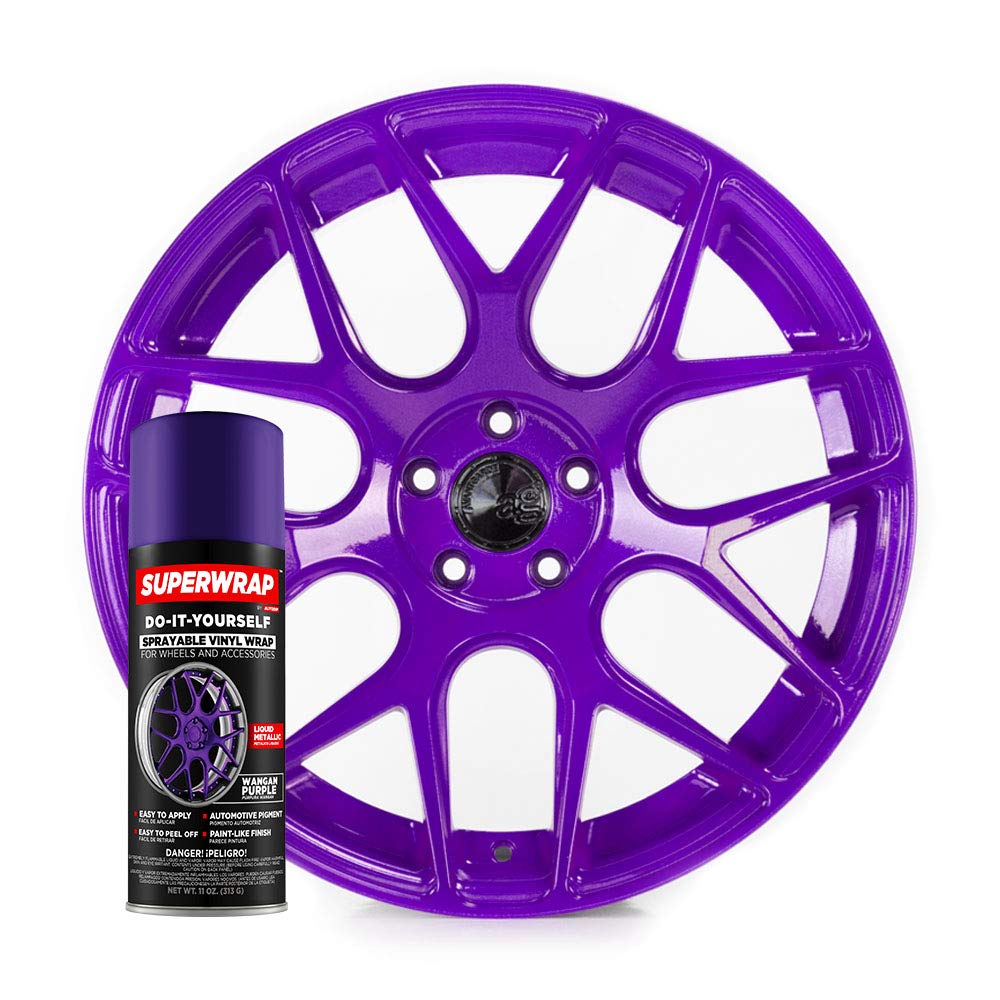 Itc International Tool Company Wangan Purple Superwrap Vinyl Spray Paint Wrap For Alloys Badges Calipers And Mirrors 325Ml (Wangan Purple)