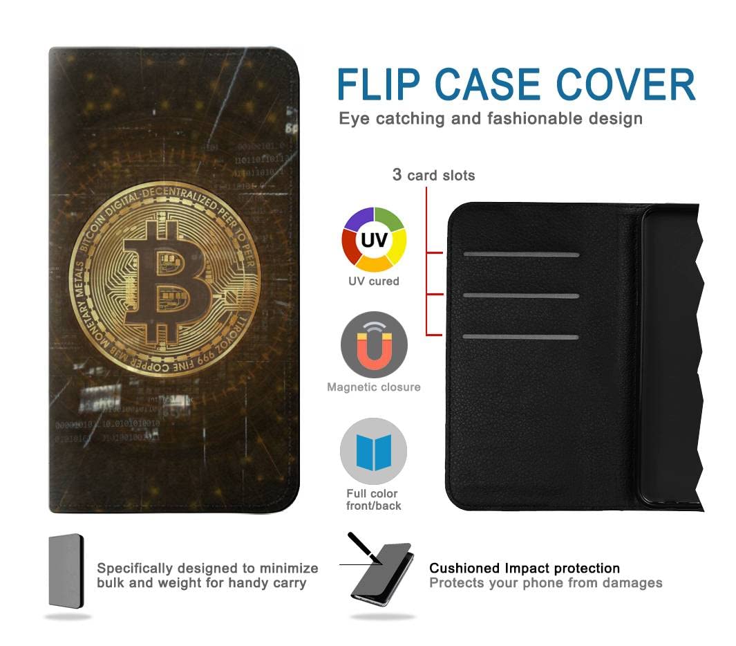 Amazon.com: RW3798 Cryptocurrency Bitcoin PU Leather Flip Case Cover for  Samsung Galaxy A55 5G : Cell Phones & Accessories
