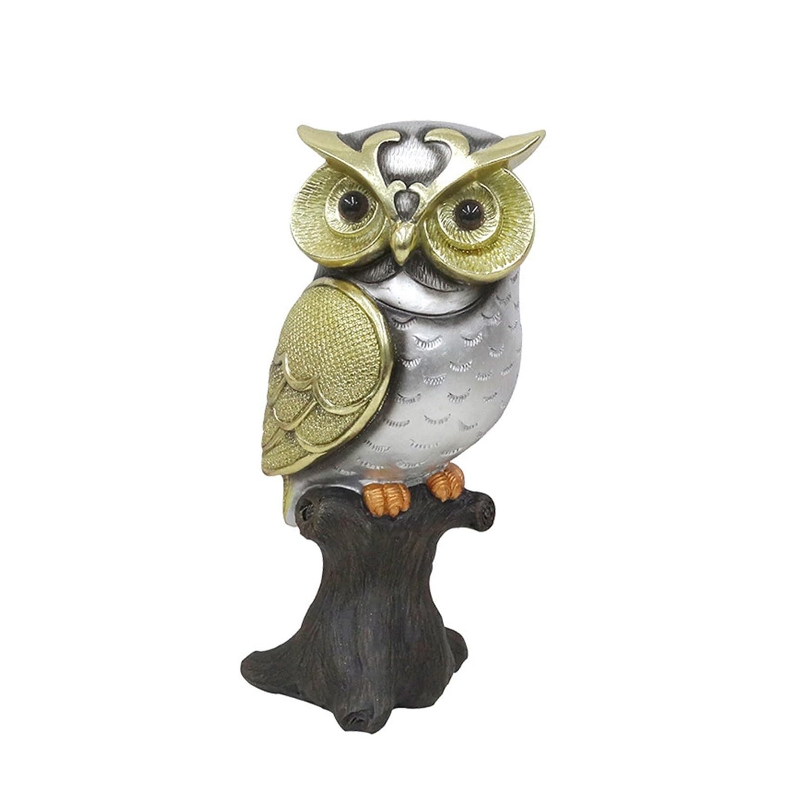 Regalos para Mujeres Estatua romántica de Pareja búhos, Escultura pájaro Resina, estatuas Decorativas Decoración para estanterías(A2)