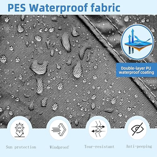 Toldo de terraza impermeable y fácil de colgar con protección solar PES 4