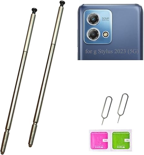 Paquete de 2 bolígrafos para Moto g Stylus (5G) 2023, XT2315, piezas de repuesto para Moto-rola Moto G Stylus (5G) 2023 XT2315 XT2315-5 de 6.5
