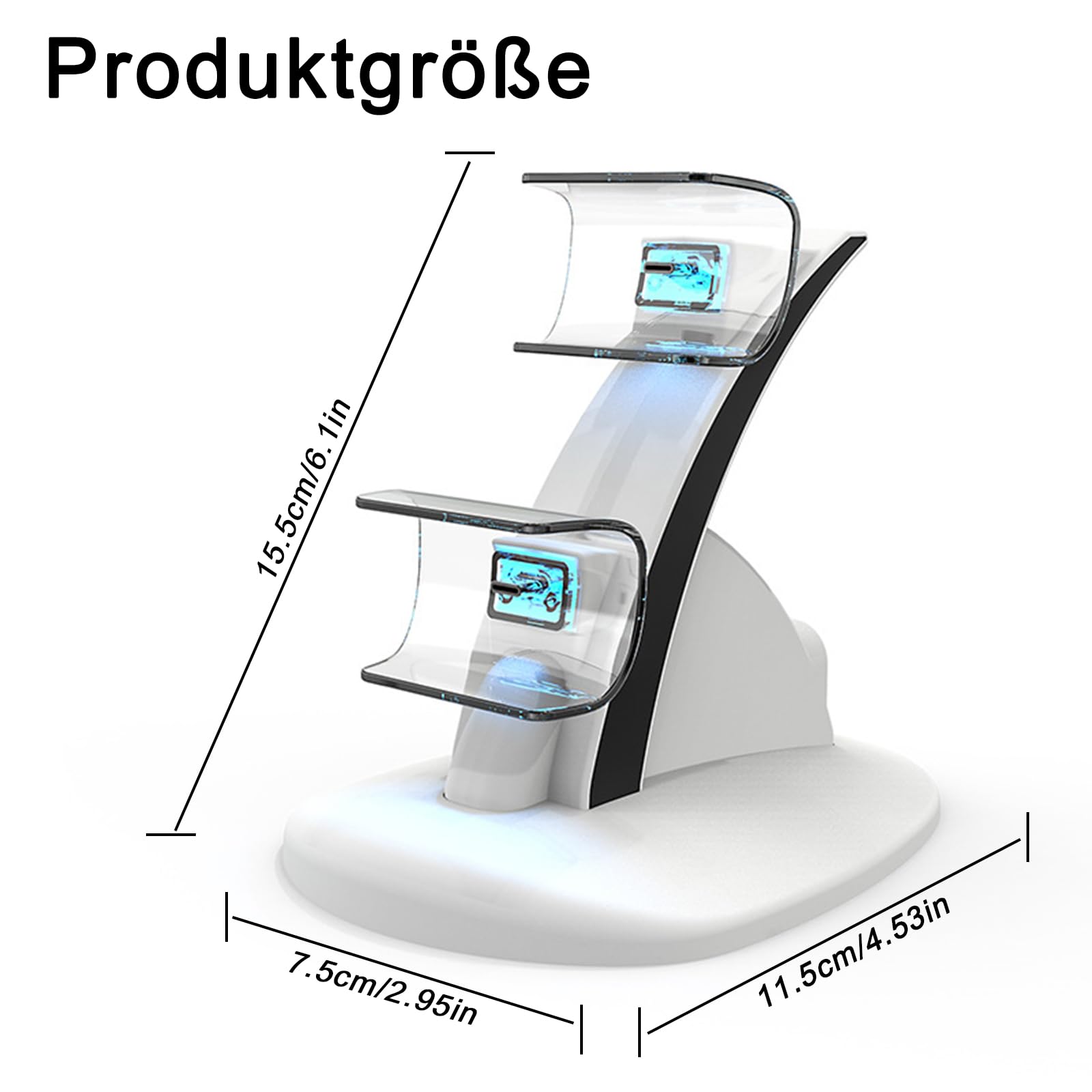 Stacja ładująca do kontrolera PS5, kontroler z podwójnym USB, szybkie ładowanie, stacja ładująca PS5 z kablem do ładowania PS5, akcesoria do Playstation 5