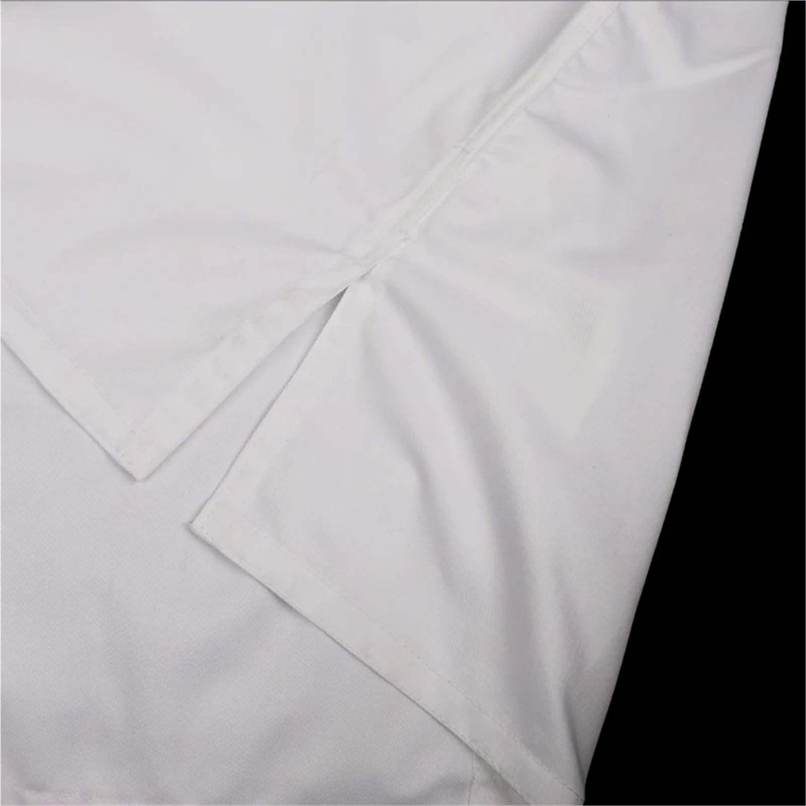 Uniforme de Karate de Cuello Blanco for Adultos y niños, Ropa de Tela Transpirable de Taekwondo, Conjuntos de Kimono Dobok para Formación, Rendimiento(L 160)