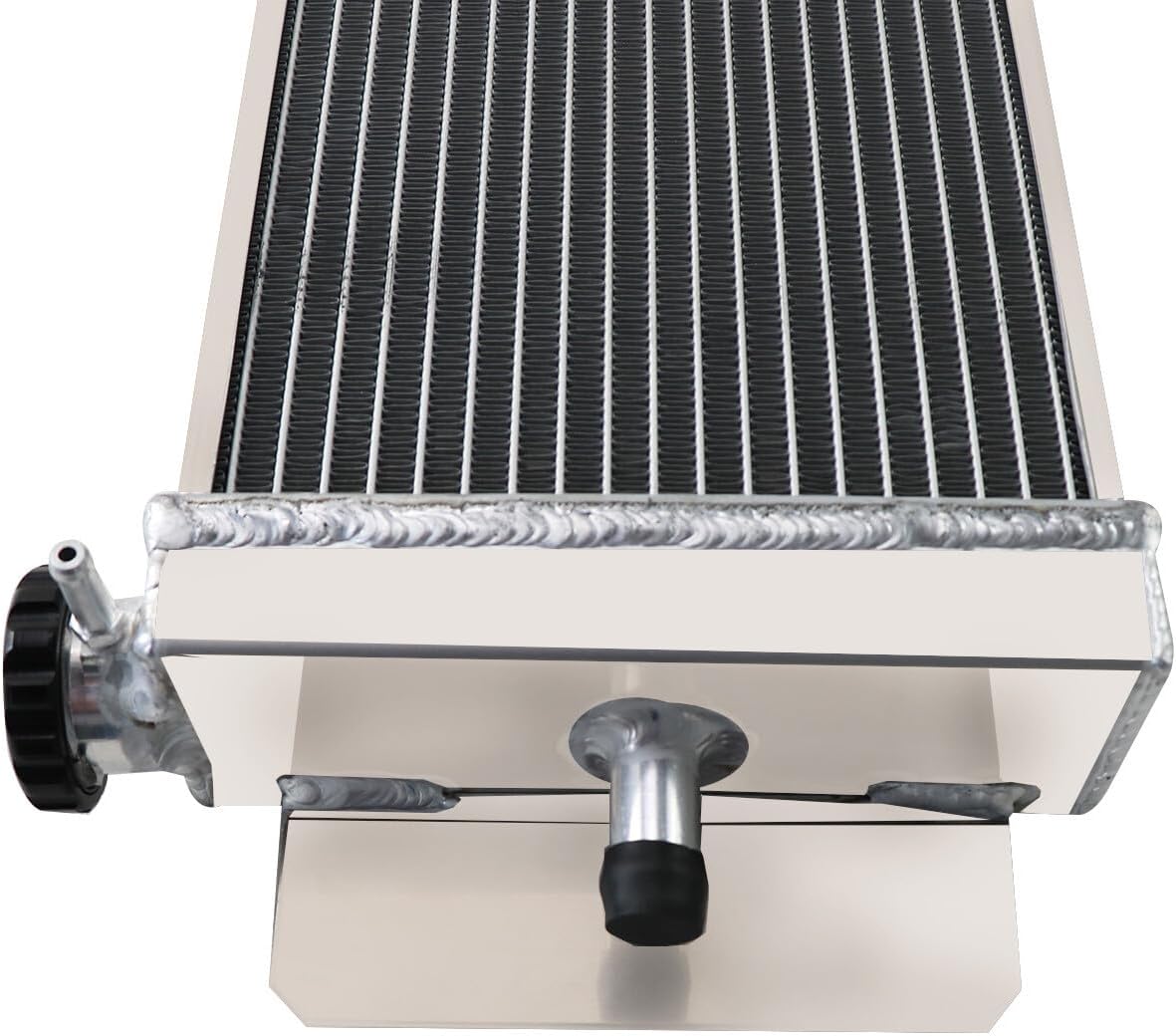 Universal Air to Water Intercooler Liquid Heat Exchanger Aluminum Radiator 2-Row Core 610x200x56mm