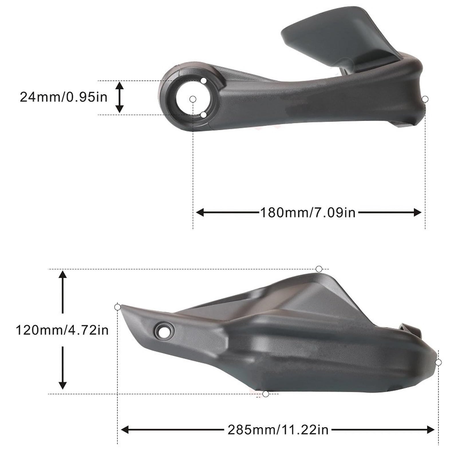 Paramani Per Manubrio Moto Per BMW G 310 GS 2016-2024 G310GS 2023 Accessori Leva Freno Antivento E Antipolvere Deflettori d'aria(Nero,X1)