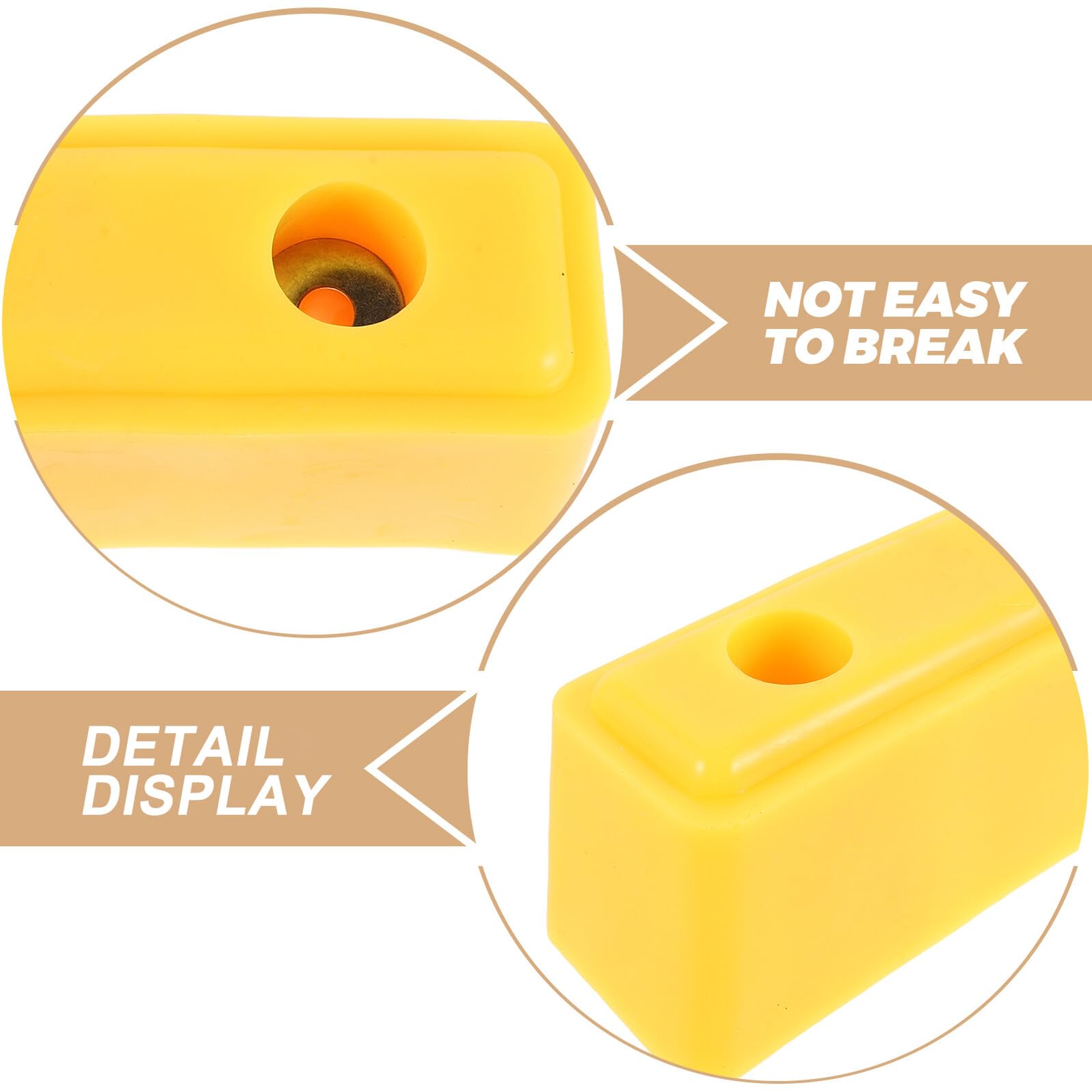 Pare-Chocs de Camion en Caoutchouc Jaune, Bloc Amortisseur 120 Mm