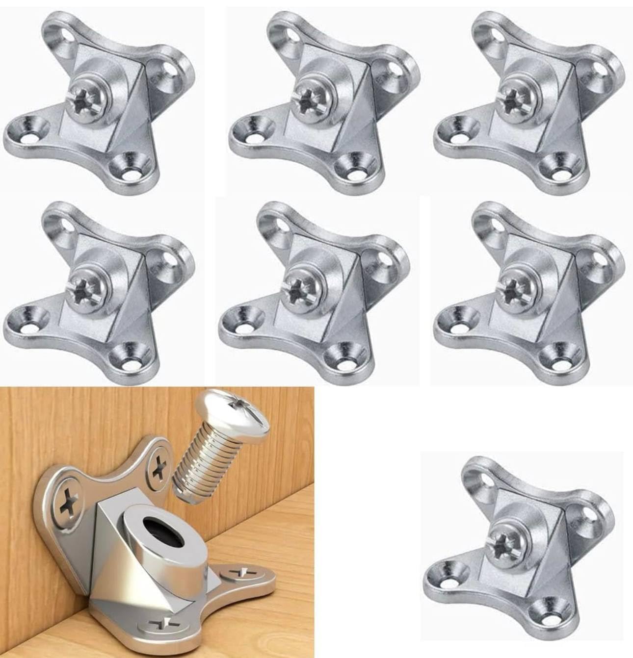 Alloy Removable Corner Brace Bracket, Butterfly Shaped, for Wooden Furniture, Tables and Chairs, Detachable Angle Connectors Pack of (4)-image-28