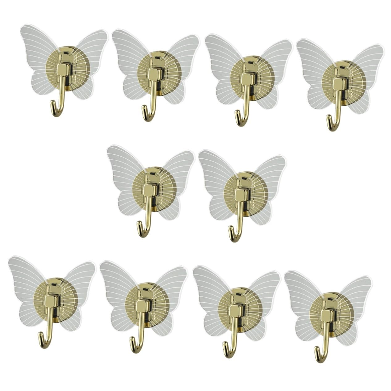 IMIKEYA 10piezas Ganchos Adhesivos Forma De Para Colgar Ropa Llaves y Decoración De Pared Ganchos De Pared Prácticos y Decorativos Para Dormitorio y Baño
