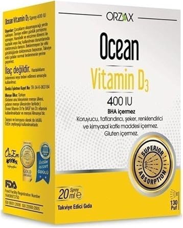 Ocean Vitamin D3 400 u 20 ml Sprey P10663
