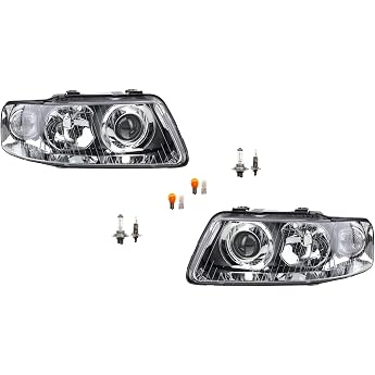 Johns Halogen Headlight for Audi A3 8L 09/00-05/03 Light Set Left Right