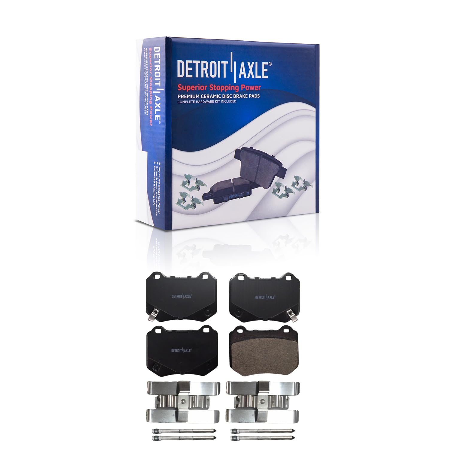 Detroit Axle - Rear Ceramic Brake Pads for 2018-2021 Subaru WRX STI