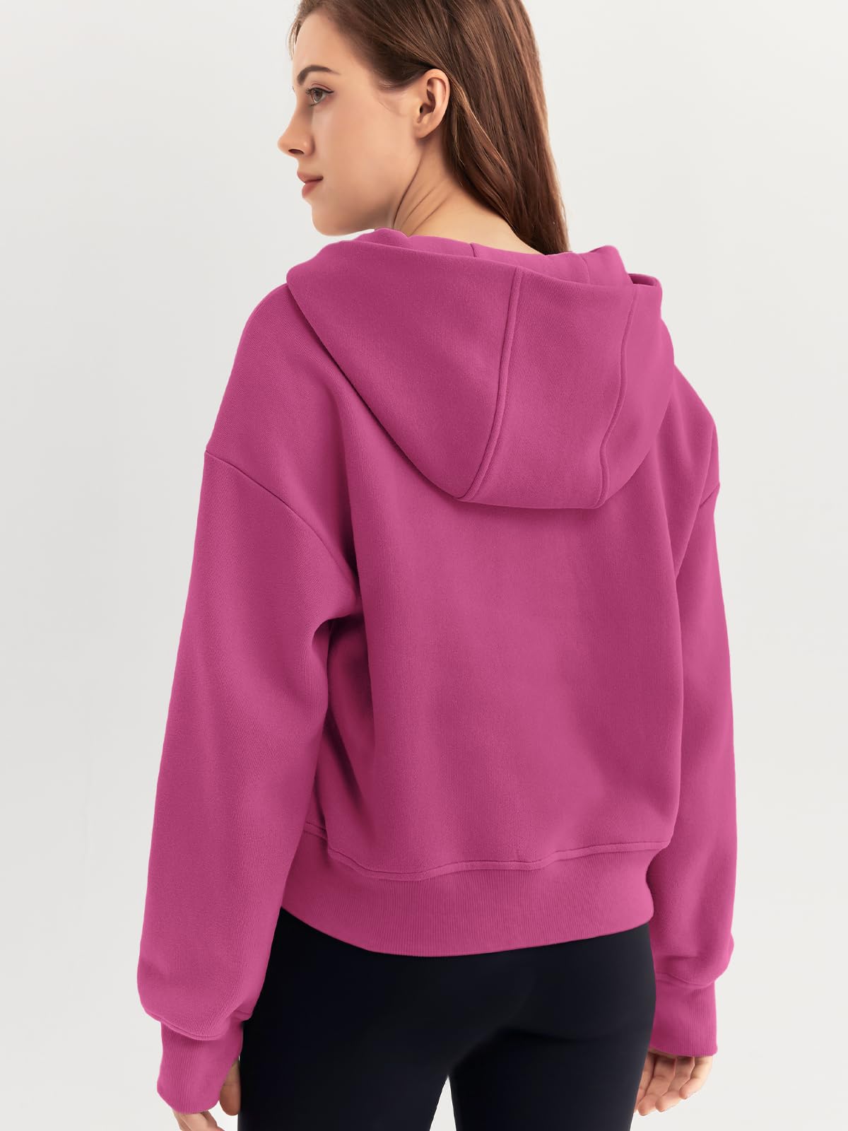 Damskie bluzy z kapturem na zamek błyskawiczny sweter oversize bluzy z zamkiem do połowy sweter jesienne stroje modne ubrania 2024 polar z długim rękawem zimowe swetry kurtki Y2k słodkie nastolatki